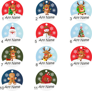 Unique Personalised Bauble - Custom Designed Baubles Printed with Any Name - Ideal as a Gift Tag - DESIGN 1