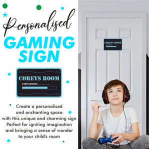 Personalised Game Loading Kids Bedroom Door Sign - Unique Gift