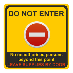 DO NOT ENTER - no unauthorised persons Kids Bedroom Door Sign - Unique Gift