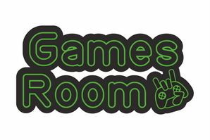 Green Games Room Kids Bedroom Door Sign - Unique Gift