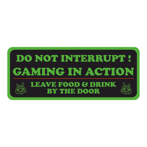GAMING IN ACTION Kids Bedroom Door Sign - Unique Gift