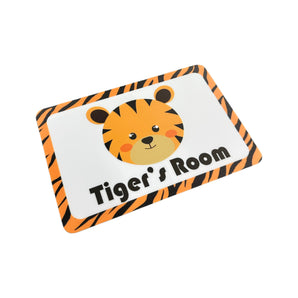 Personalised Tiger Kids Bedroom Door Sign - Unique Gift