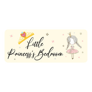 Little Princess's Bedroom Kids Bedroom Door Sign - Unique Gift