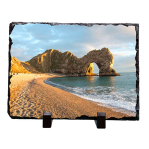 Rectangle Photo Slate with Stand 15cm x 10cm Your Photo on a Slate