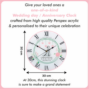 Wedding Day Design Clock