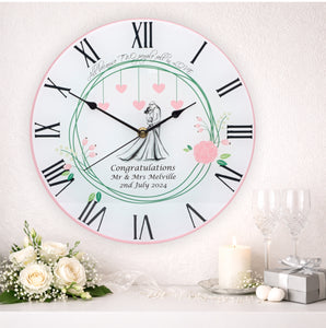 Wedding Day Design Clock