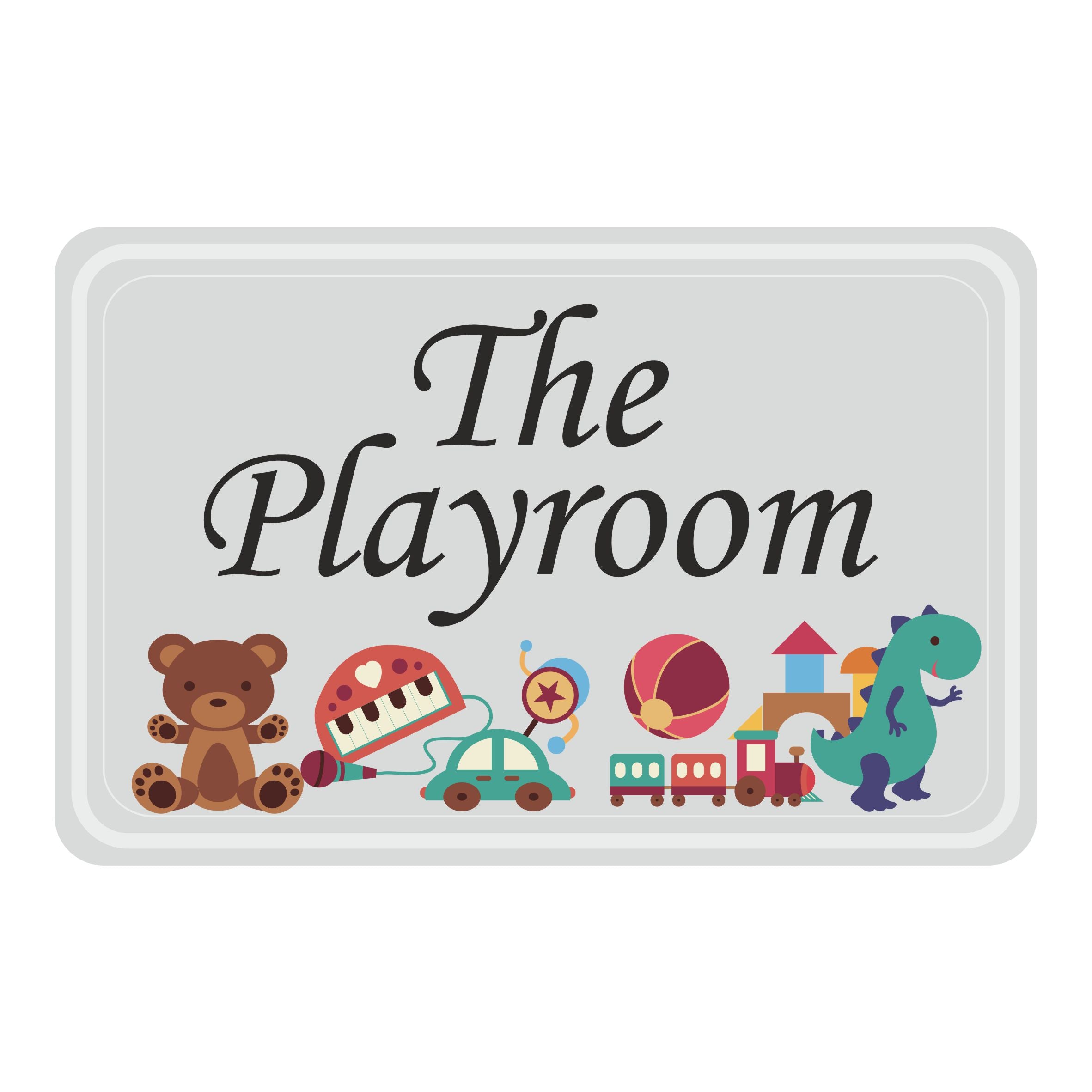 Personalised The Playroom - Kids Bedroom Door Sign - Unique Gift