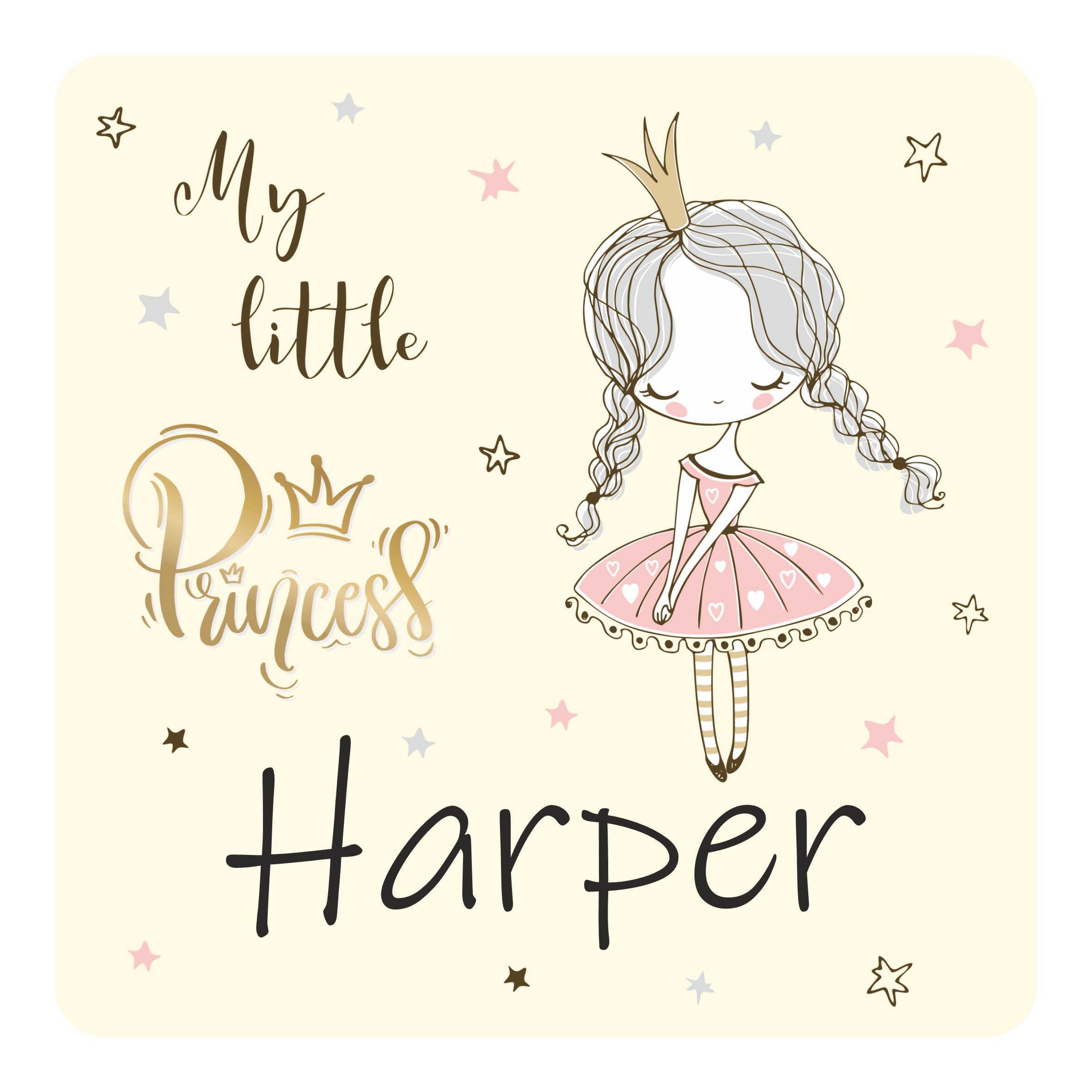 Personalised My Little Princess Kids Bedroom Door Sign - Unique Gift