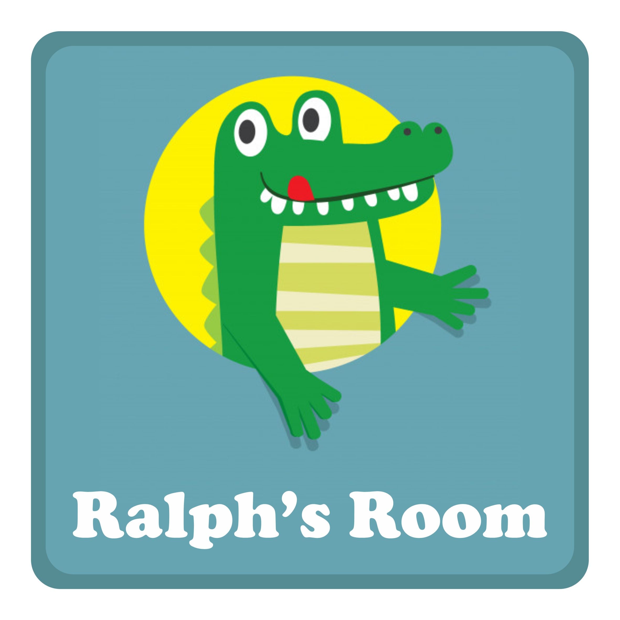 Personalised Crocodile Kids Bedroom Door Sign - Unique Gift