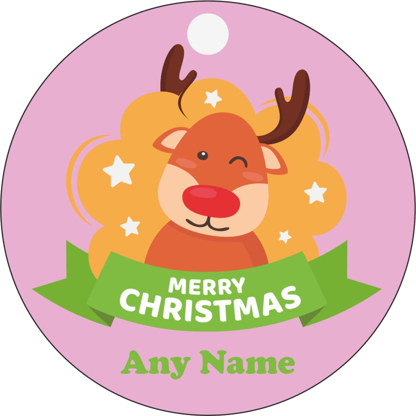 Kids Personalised Christmas Bauble - Custom Designed Printed Baubles with Any Name - Ideal as a Gift Tag
