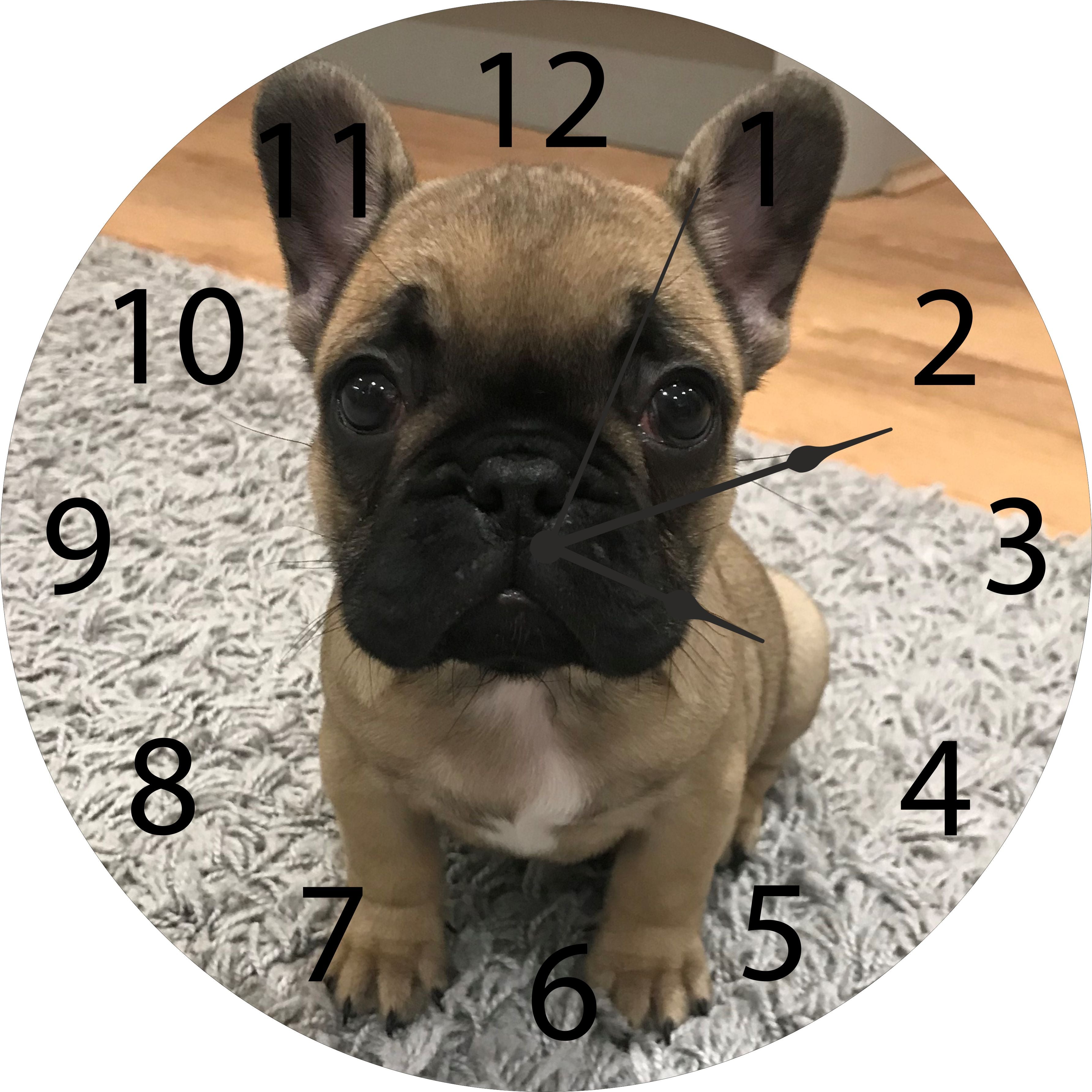 Photo Clock - Your Image Printed on the Clock - Size 30cm Circle with Numbers - Family, Pets, Cars - Unique Personalised Special Gift