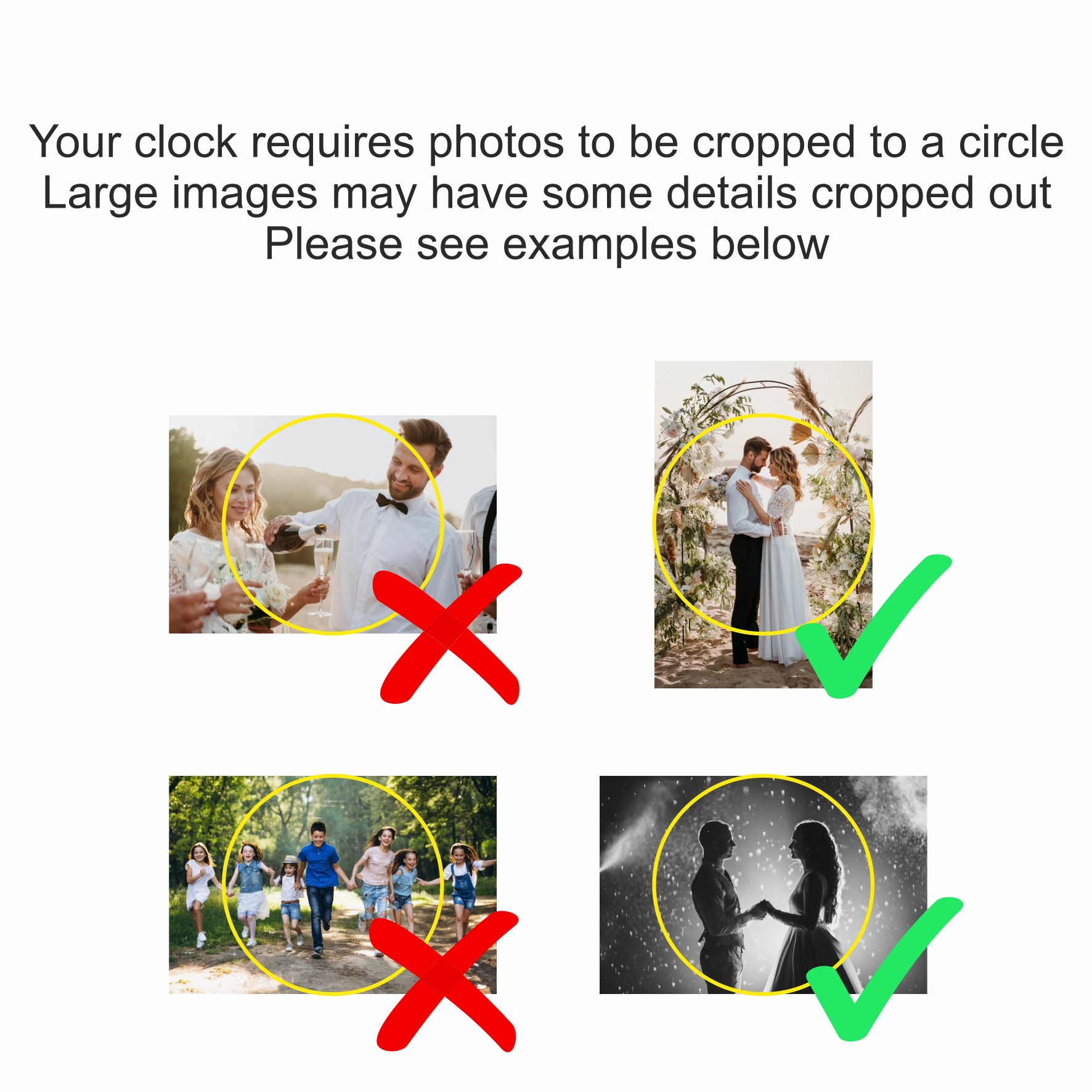 Photo Clock - Your Image Printed on the Clock - Size 30cm Circle with Roman Numerals - Family, Pets, Cars - Unique Personalised Special Gift