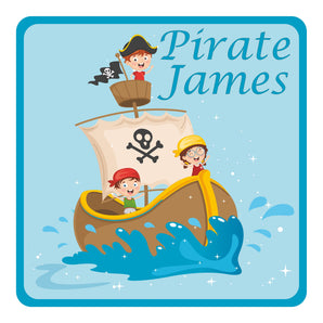 Personalised Pirate Boat Kids Bedroom Door Sign - Unique Gift