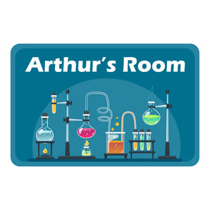 Personalised Kids Science Bedroom Door Sign - Unique Gift