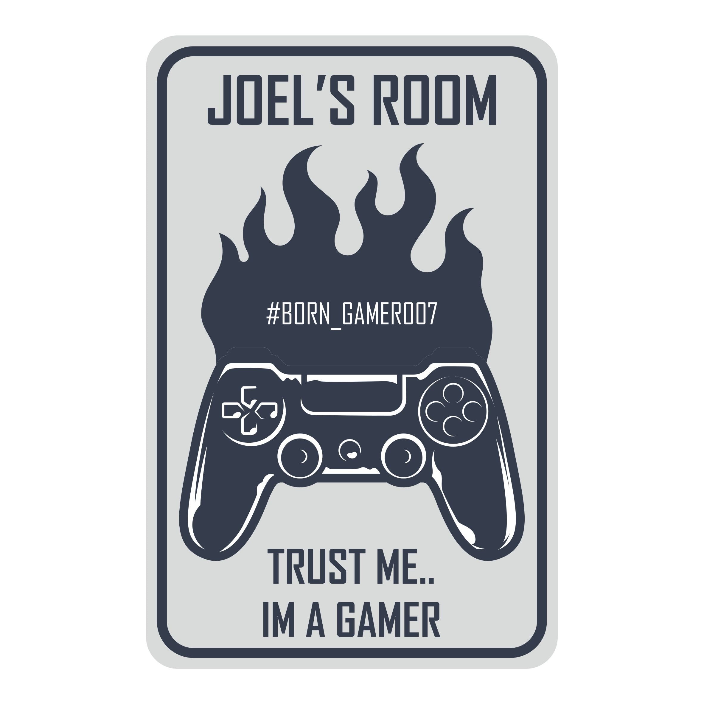 Personalised Trust Me.. Im A Gamer Gaming Kids Bedroom Sign - Unique Gift